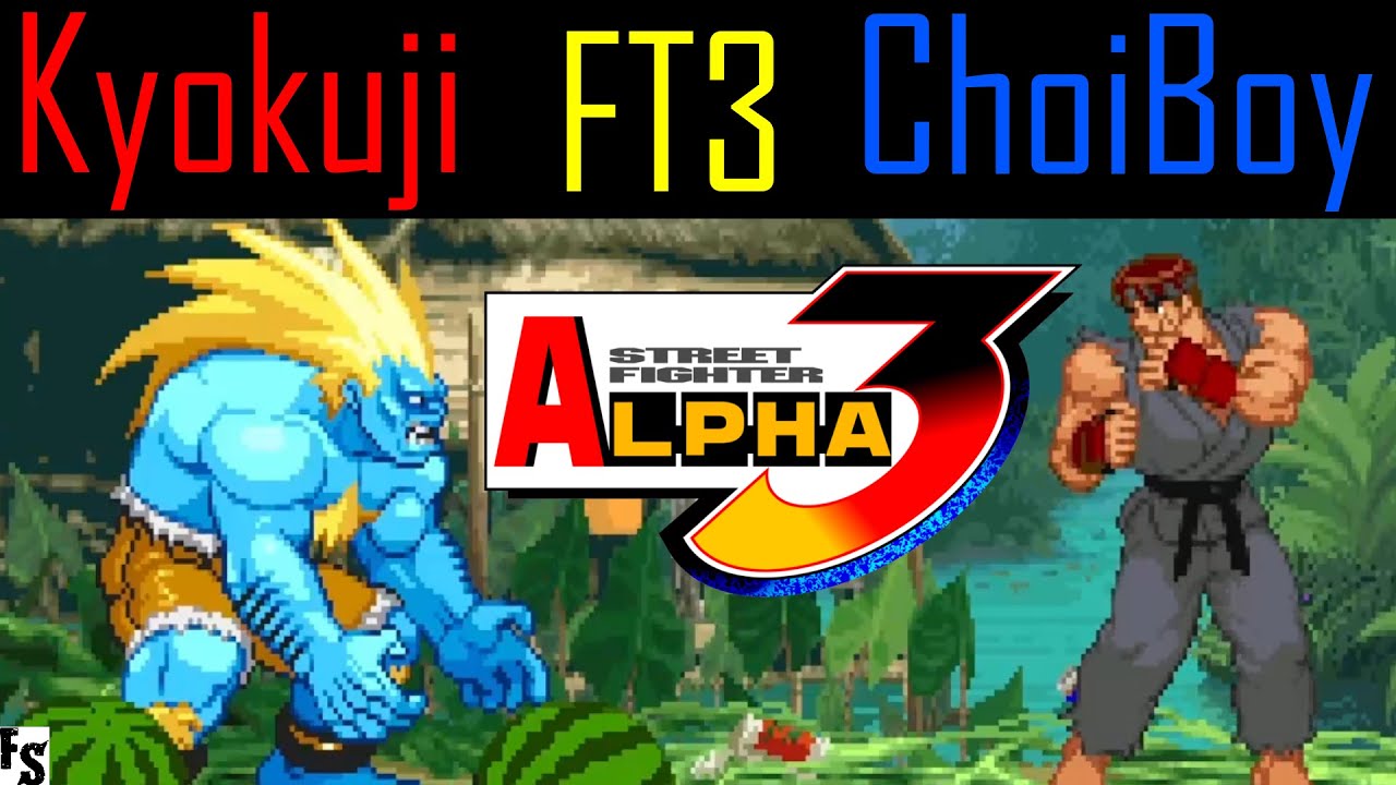 Street Fighter Alpha 3 - Kyokuji [Blanka/Sodom] vs ChoiBoy [Ryu/Sakura] (Fightcade FT3)