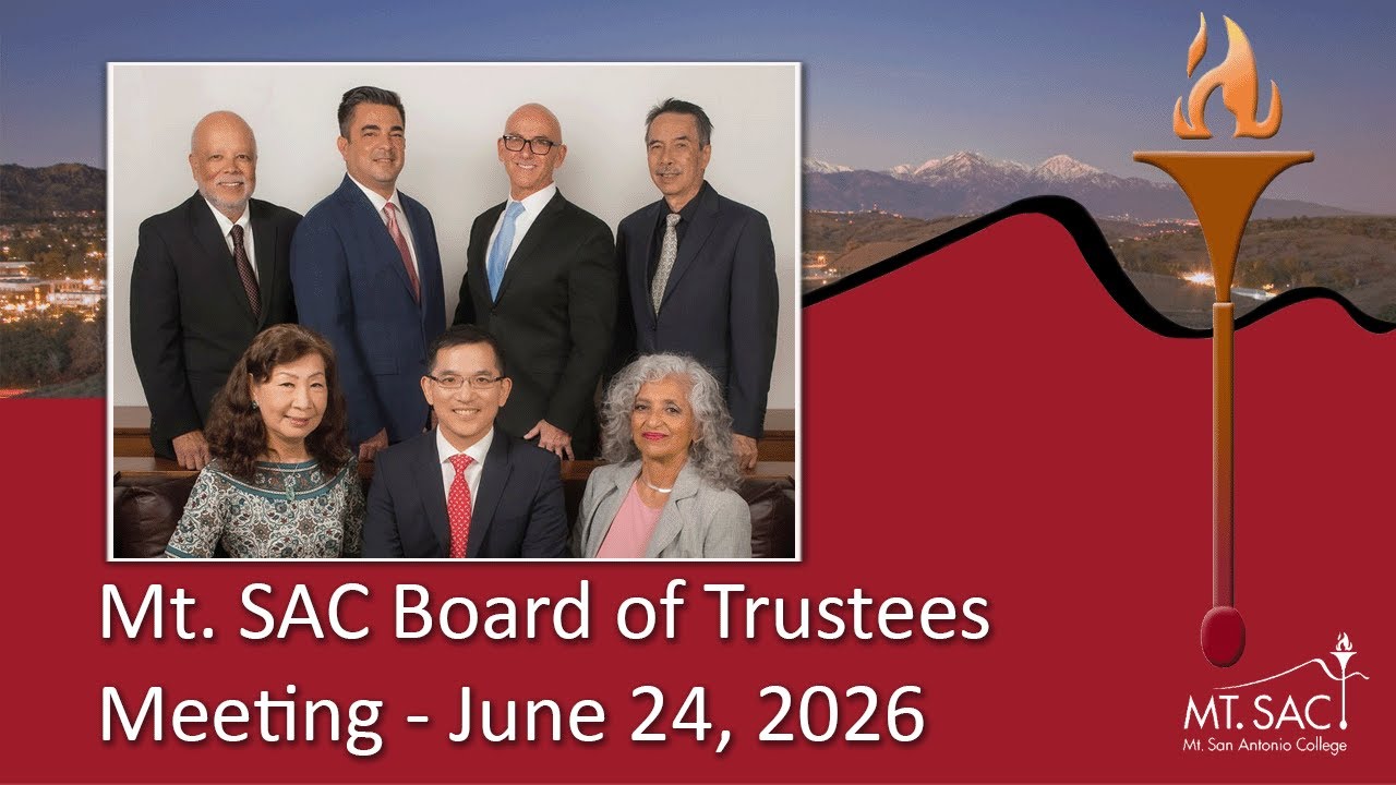 Mt. SAC Board of Trustees June 2026 meeting