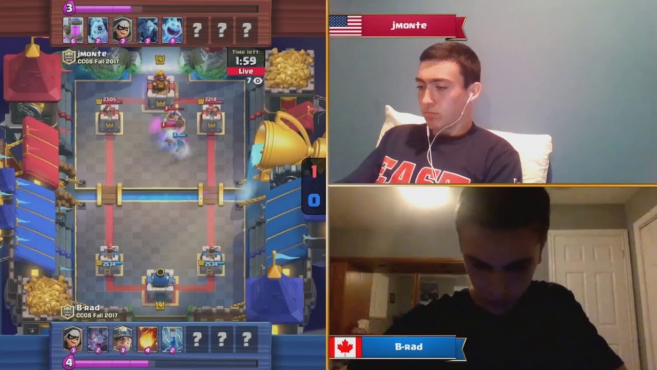 B-Rad vs Jmonte - 2017 Clash Royale Crown Championship NA [Week One] [HD]