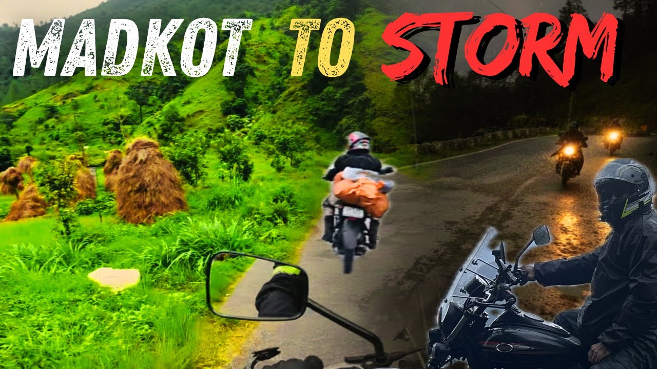 Munsiyari to Delhi Bike Ride Ep-4 | Madkot To Storm | Heavy Rain Pithoragarh Stay| Bhai Behan Bond