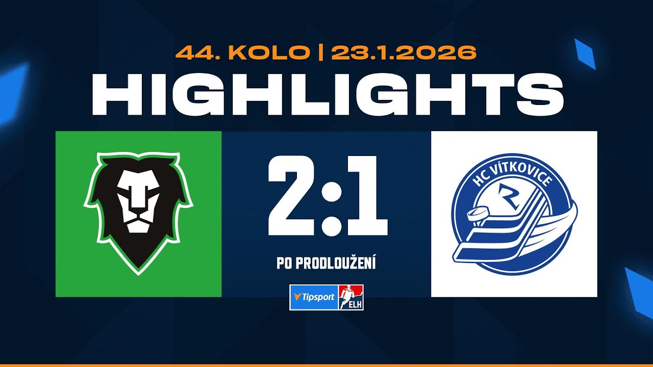 Highlights | BK Mladá Boleslav vs. HC Vítkovice Ridera 2:1p | 23.01.2026