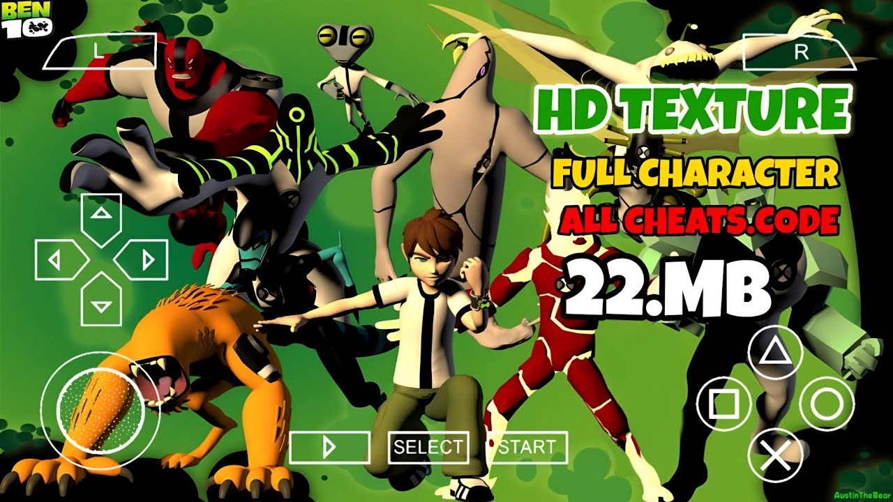 Ben 10 Protector of Earth - HD Texture Mod 2023 | PPSSPP Gameplay