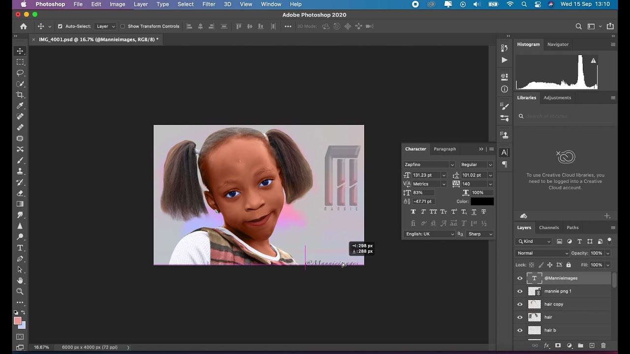 Digital Painting with oil paint  in Photoshop