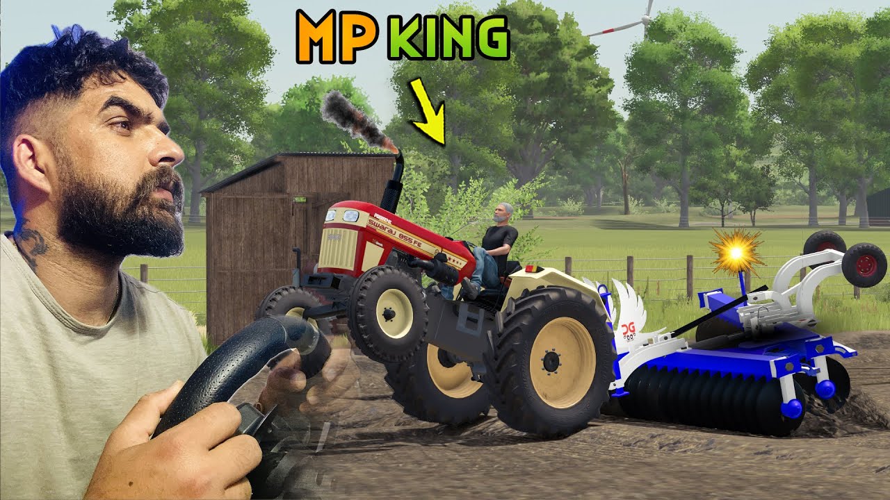 Mp King Swaraj 855 vs 24 Taviyan Disc harrow❤️| Punjab Map #13 | Dhaliwal Gaming
