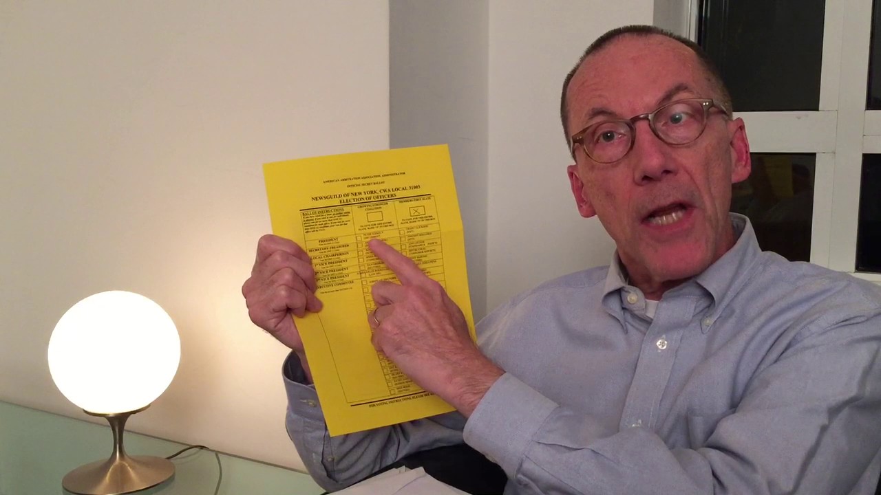 Voting Instructions NewsGuild of NY 2016 Election