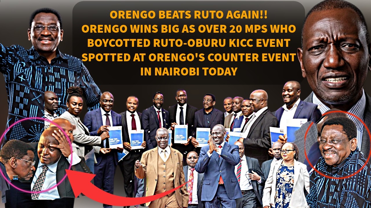 ORENGO BEATS RUTO AGAIN AS 20 MPS WHO BOYCOTED RUTO-OBURU KICC EVENT STORM ORENGO-SIFUNA EVENT TODAY