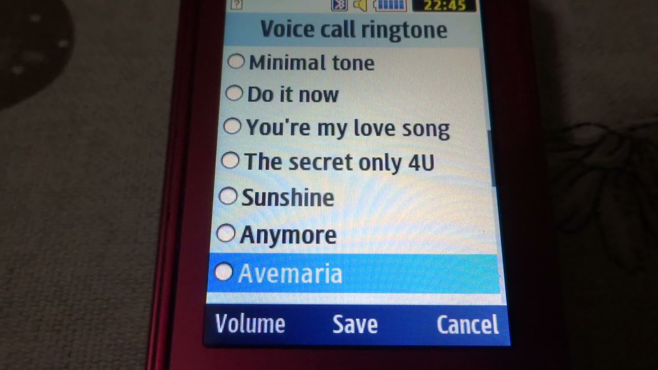 Samsung GT-C3520 original ringtones