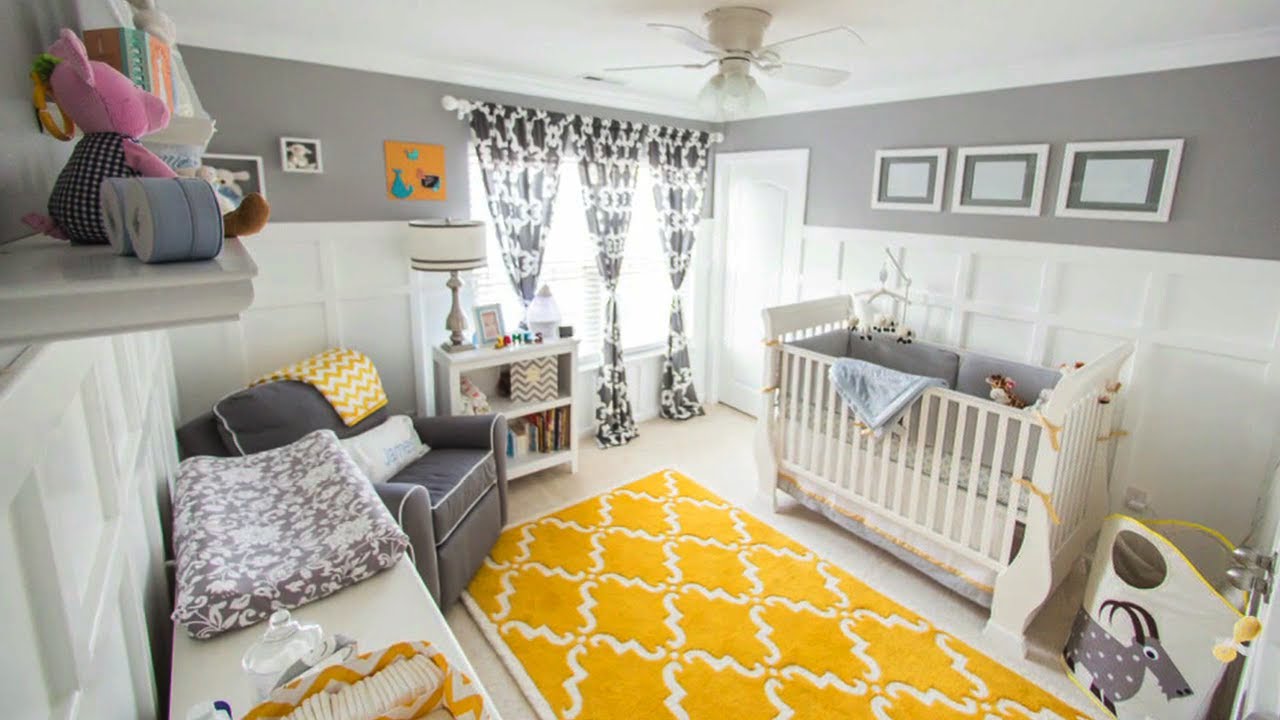 Gray & Yellow for a Gender Neutral Nursery