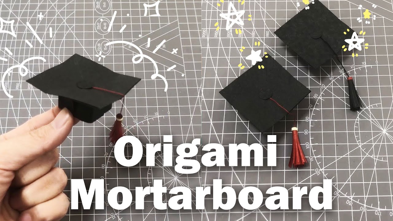 Step by Step | How to make a Mortarboard by yourself?  #origami #papercraft #diy