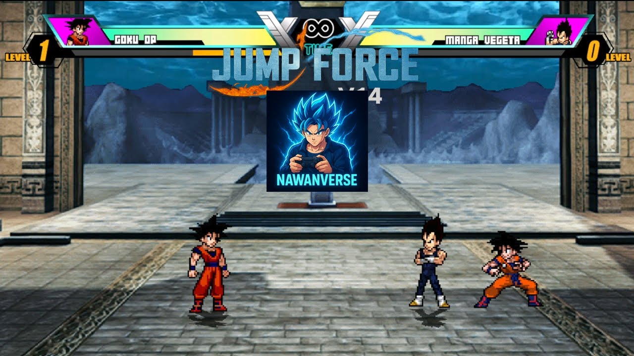 Jump Force Mugen V14 - Anime Battle Terheboh!! 🔥 Goku OP VS Manga Vegeta - Siapa Paling Kuat!?