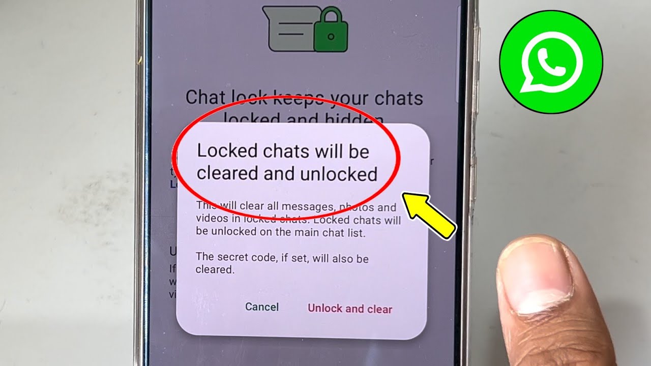 Whatsapp | Locked chats will be cleared and unlocked ?