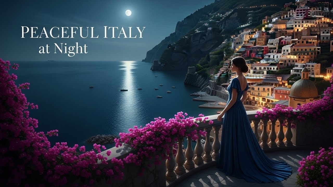 Peaceful Italy at Night 🌙 Relaxing Instrumental Music for Sleep