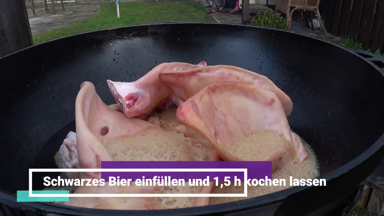 Schweineohren im Bier