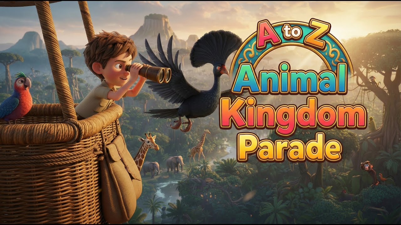Fly with the Animals!  Learn the Alphabet with Wild Animals | Alphabet Heroes March