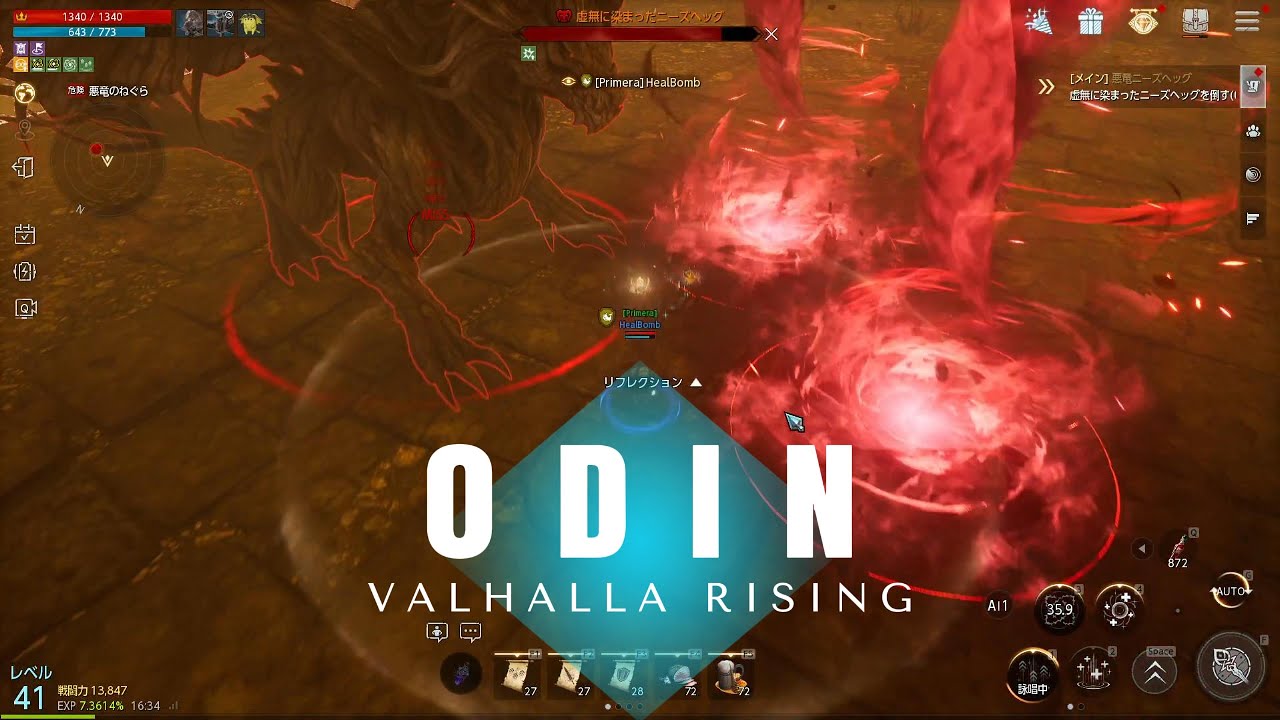 ODIN VALHALLA RISING: PALADIN Level 40+ BOSS FIGHT (JP)