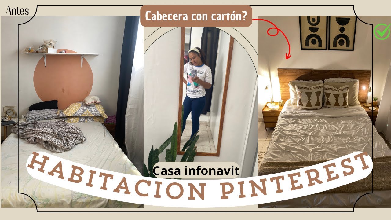 ✅CABECERA CON CARTÓN Y POCO DINERO|habitación BONITA🏠Lau Lara🤍A