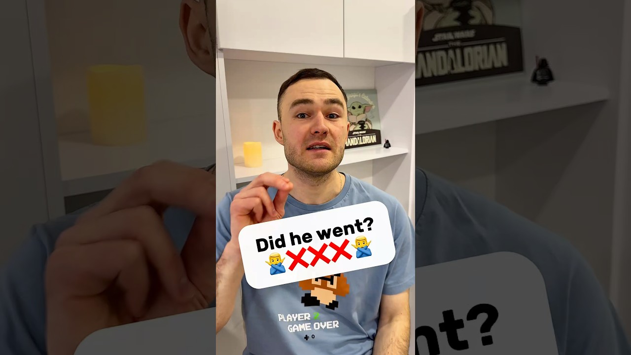 does / did - распространенная ошибка