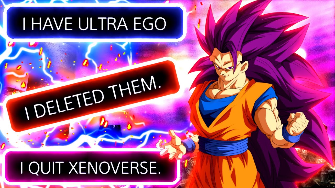 He Has MODDED ULTRA EGO. So I Used EVERY Version of Goku. He Then Deleted His Mods & Quit Xenoverse.