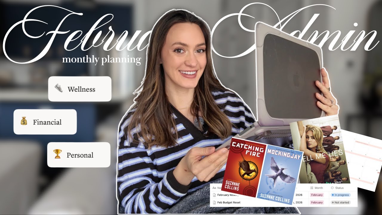 February Admin Day 📓 Goals, Habits & a Life Check-In