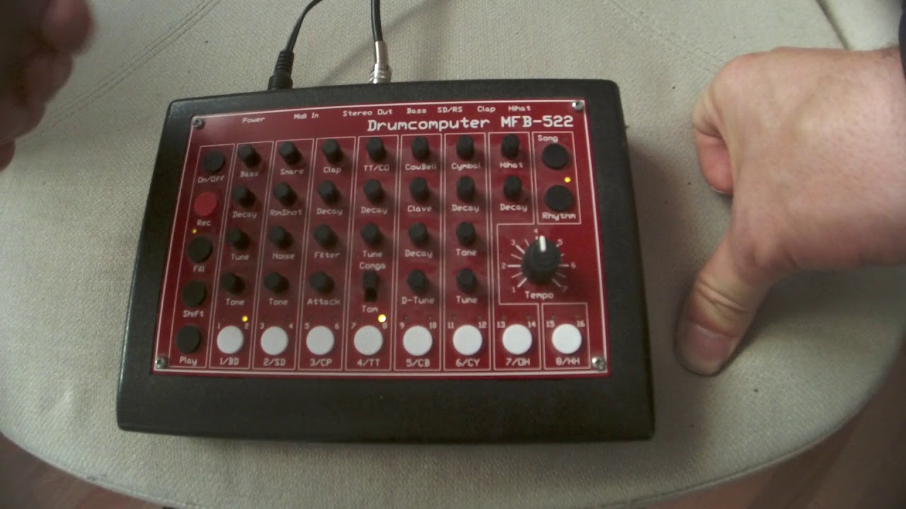 mfb-522 drum synth demo