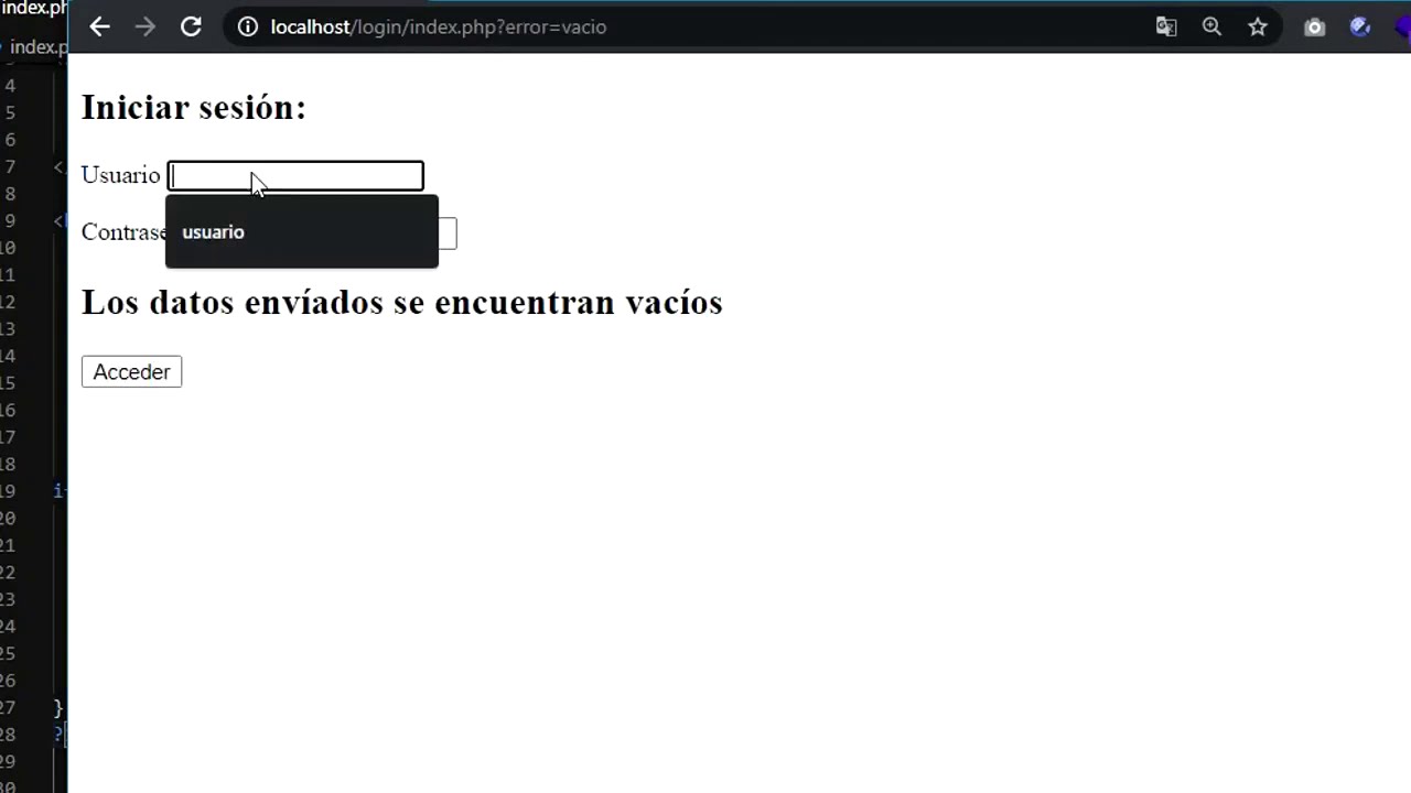 Crear login en PHP sin conexión a base de datos (TUTORIAL)