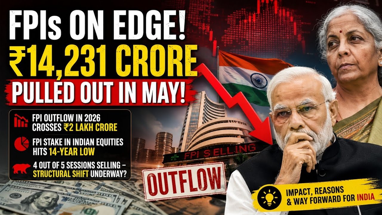 Massive FPI Sell-Off in India 🇮🇳 | Biggest Market Warning of 2026?#economy #stockmarket #investment