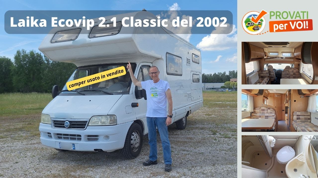 Recensione camper LAIKA ECOVIP 2.1 CLASSIC usato del 2002, un mansardato ideale per la famiglia