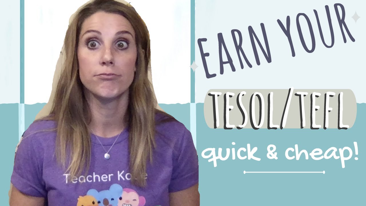 How to get a TESOL / TEFL Fast and Cheap  I  Online ESL Teachers