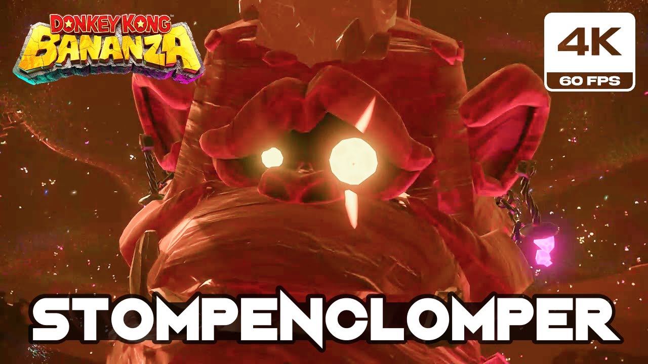 Donkey Kong Bananza - Stompenclomper Boss Fight (Nintendo Switch 2 4K 60FPS)