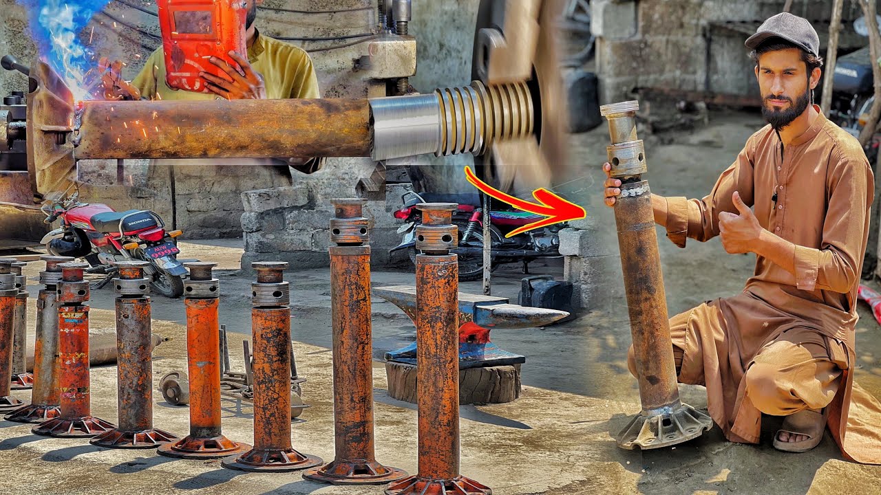DIY Screw Jack Made from Pipe &ndash; Lifts Several Tons Effortlessly | You Won&rsquo;t Believe Its Power!
