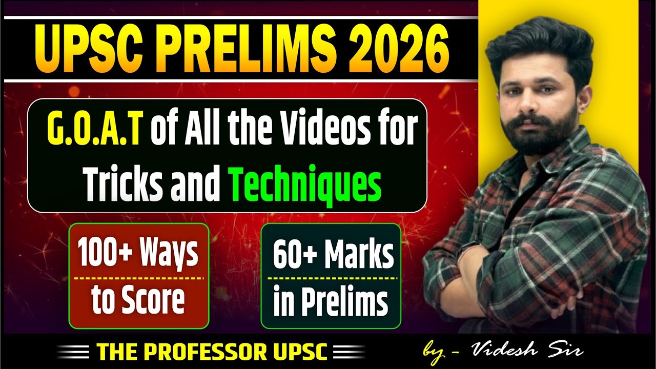 G.O.A.T of all videos :- 100+ tricks and logic to clear prelims