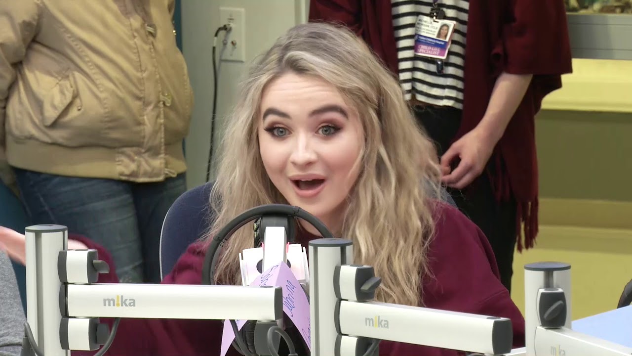 Sabrina Carpenter Visits Seacrest Studios at Boston Children's Hospital!