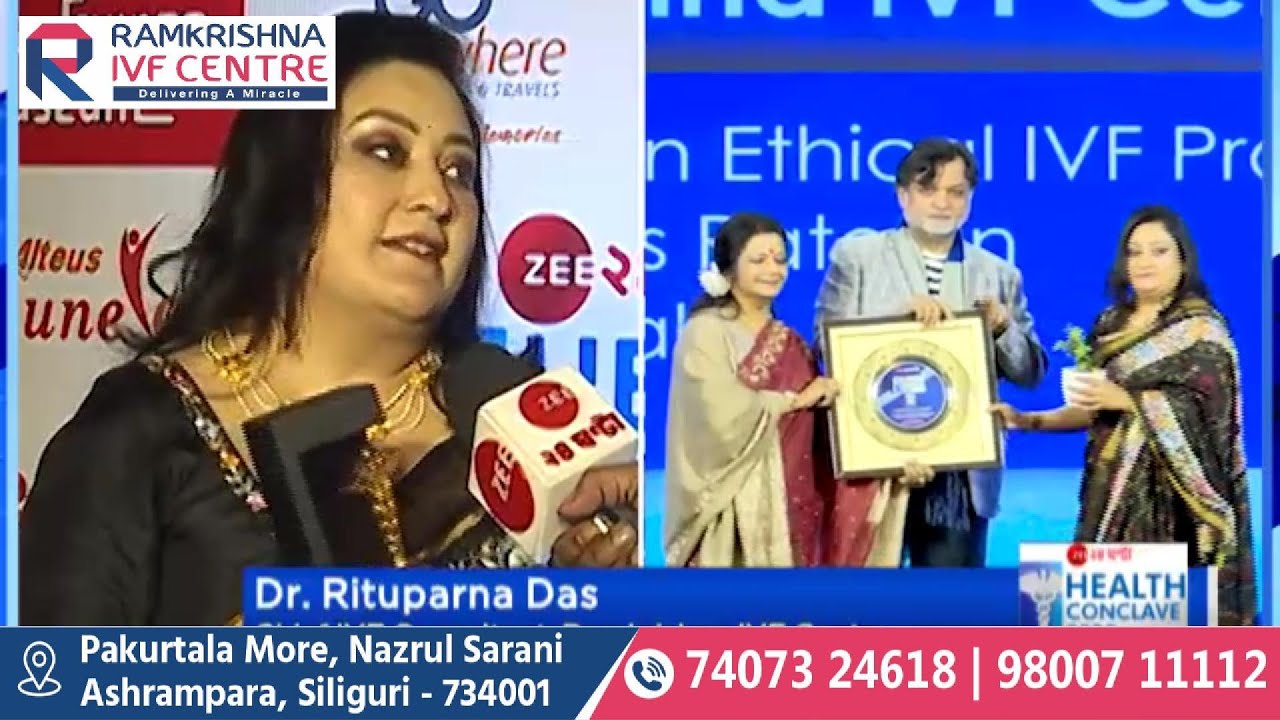 Zee 24 Ghanta Health Conclave 2025 Award Recieving of Dr. Rituparna Das