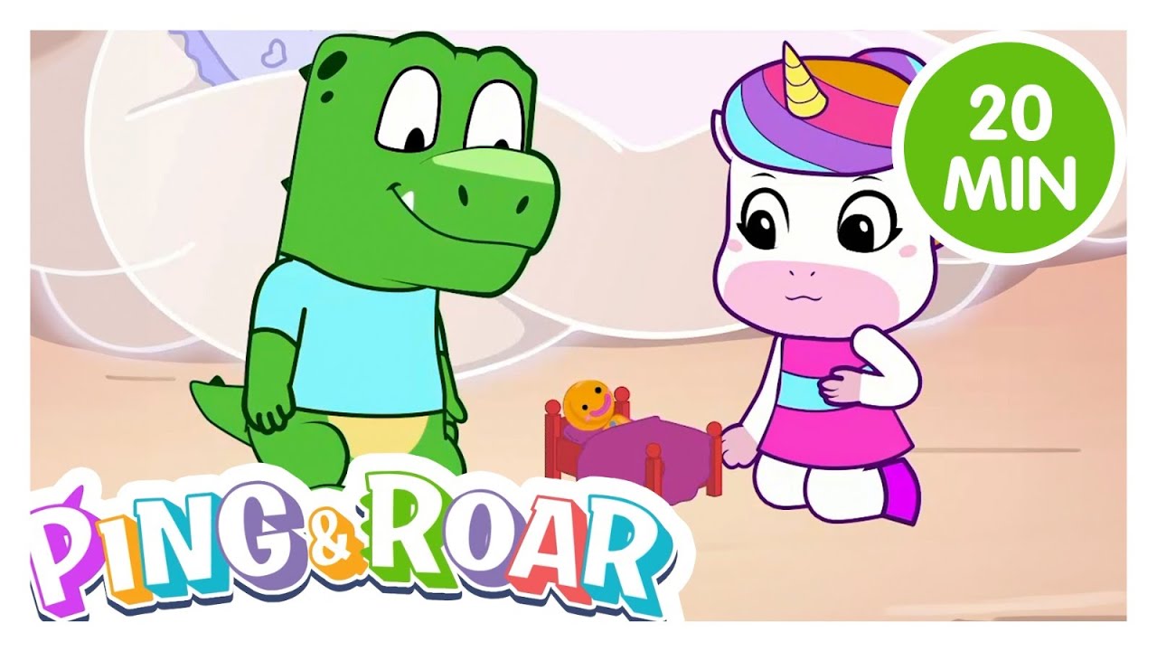 Cecily’s Big Playground Adventure! 😨💖 | Learning to Be Brave | Ping & Roar | 20-Min Kids Compilation