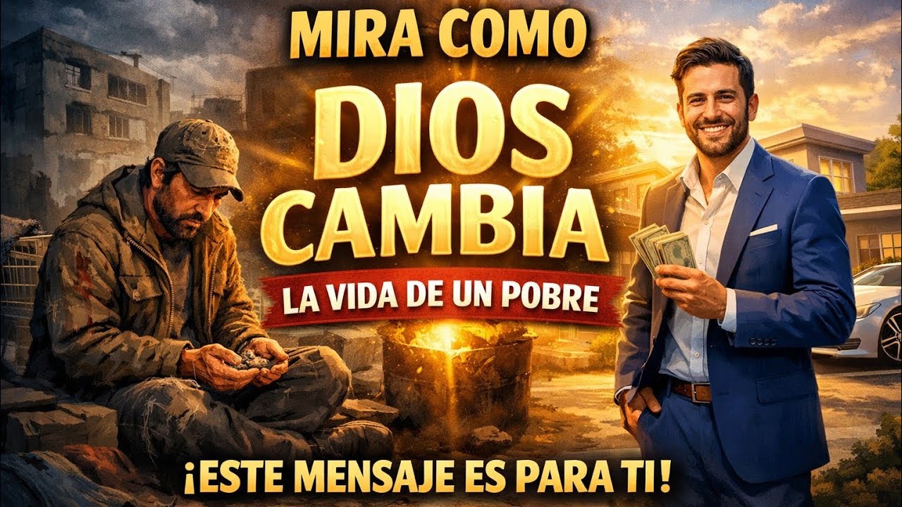 Mira como dios cambia la vida de un pobre,este mensaje es Para ti 