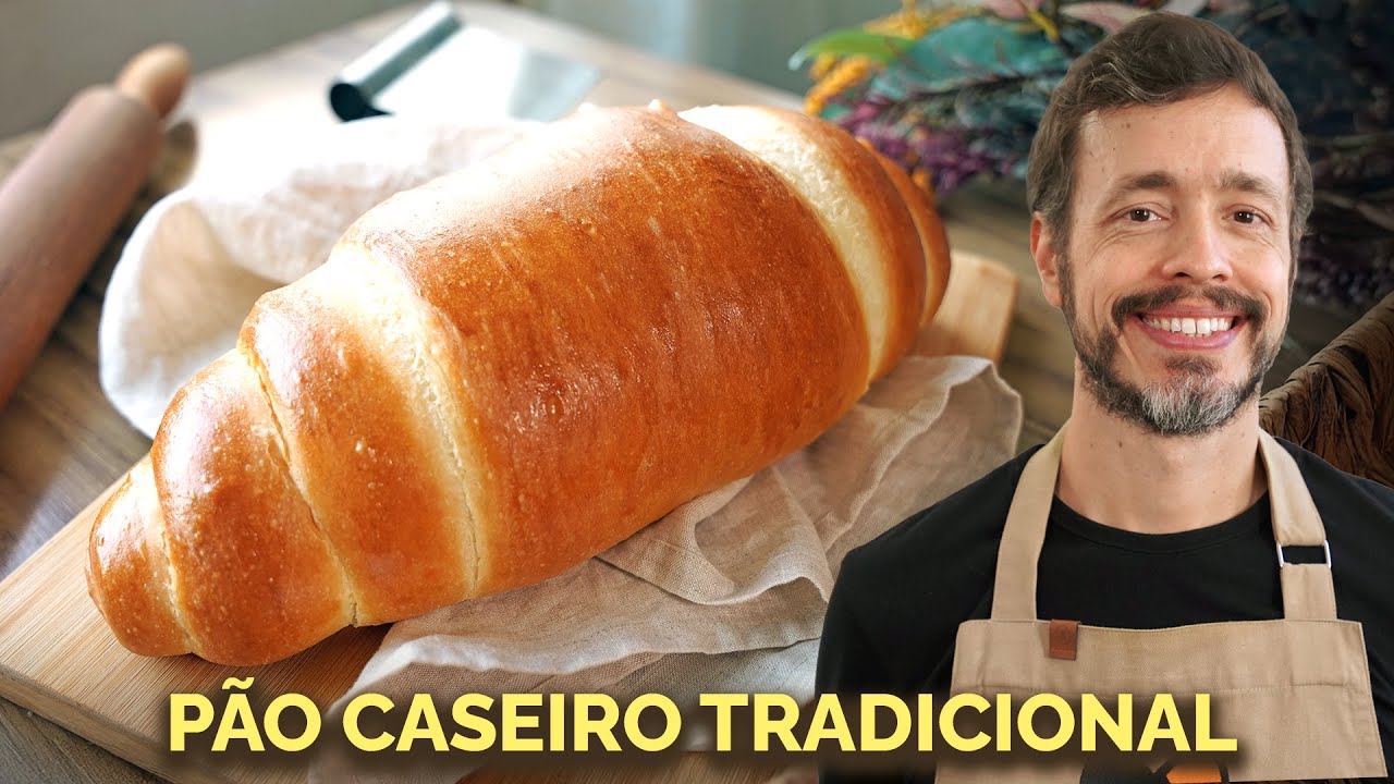 P&Atilde;O CASEIRO TRADICIONAL - A cl&aacute;ssica receita do p&atilde;o de miolo macio aberto no cilindro