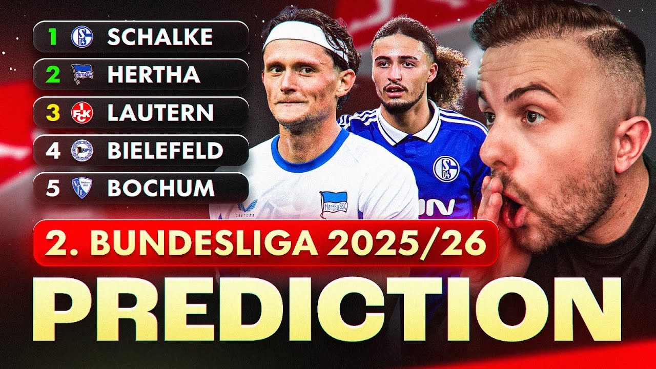 Meine 2. Bundesliga PROGNOSE Saison 2025/2026 🏆