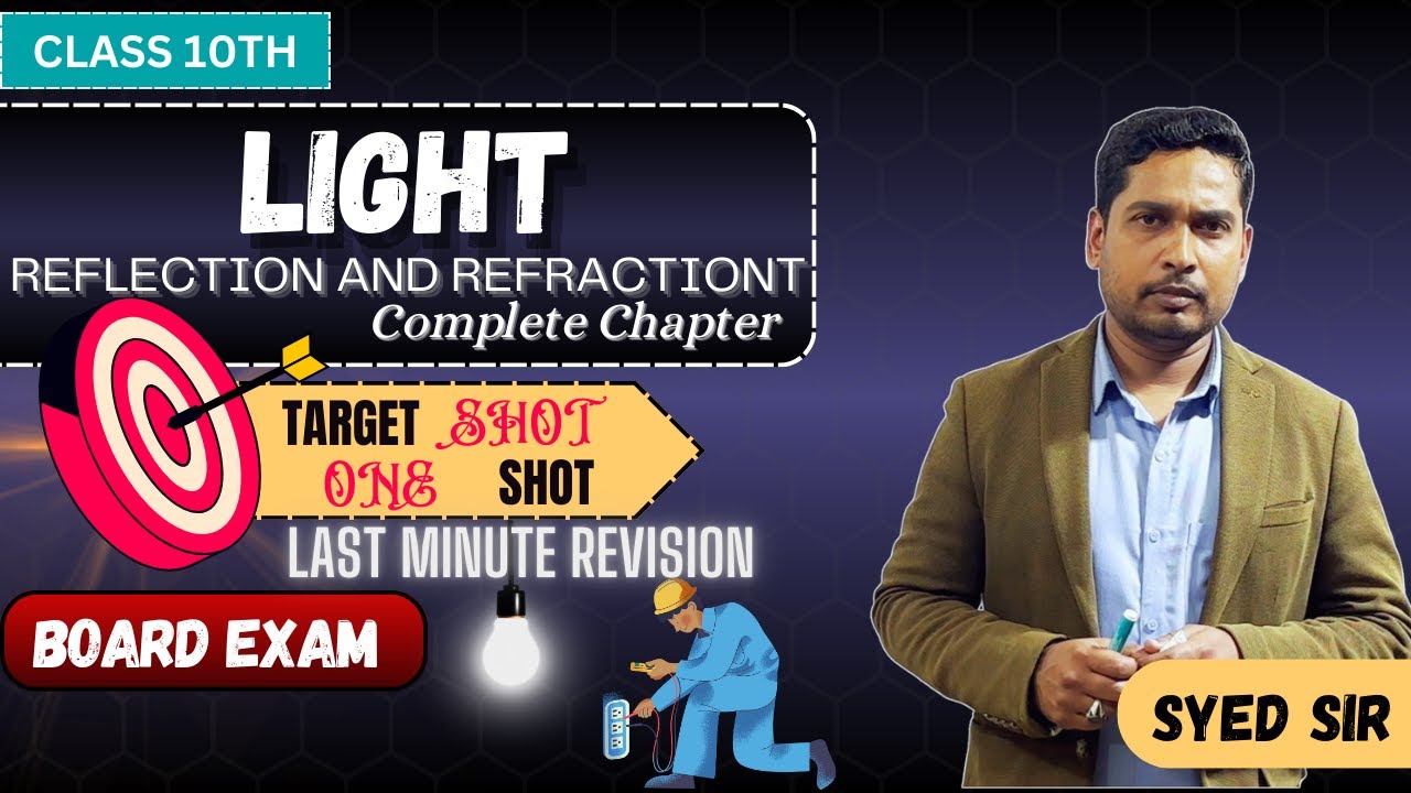LIGHT - Reflection and Refraction - One Shot | Class 10 - Syed Sir