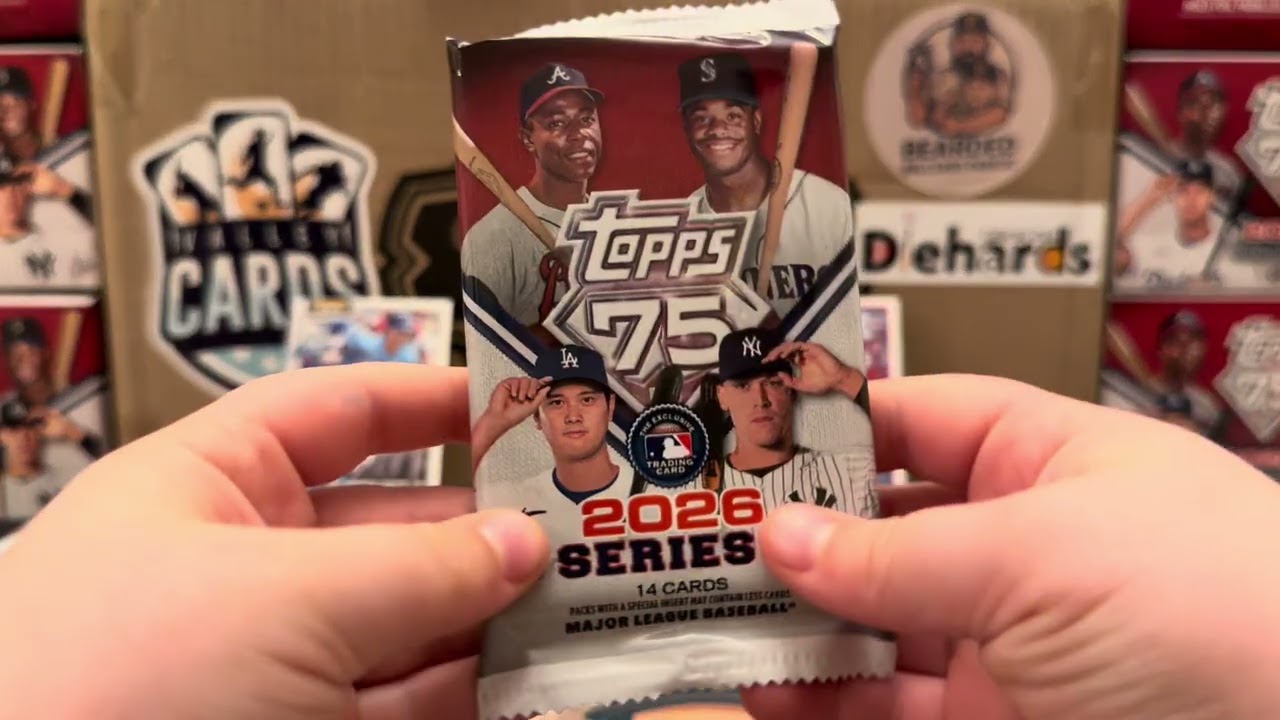 🔥СУПЕР-бокс! - Серия 1 Topps 2026 года (автограф новичка, карточка новичка ко Дню независимости /...