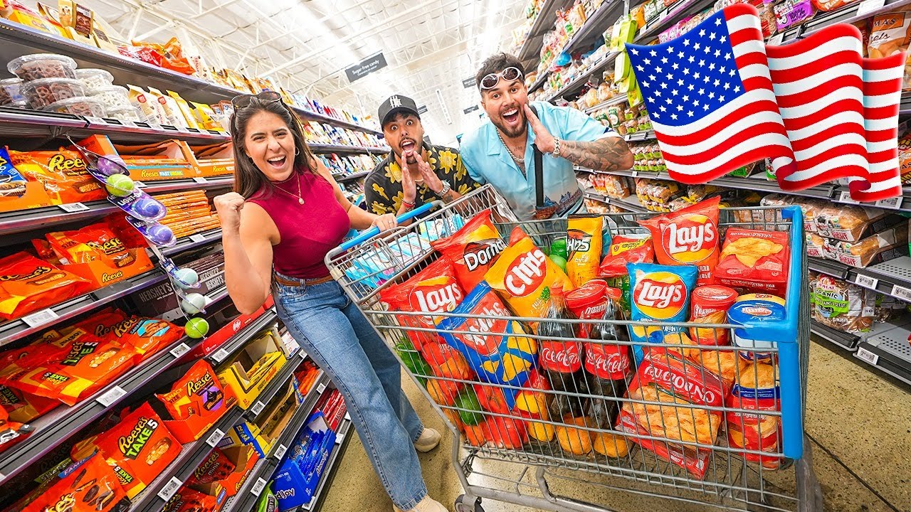 COMPREI TUDO NO MERCADO PRA NOSSA CASA EM LOS ANGELES