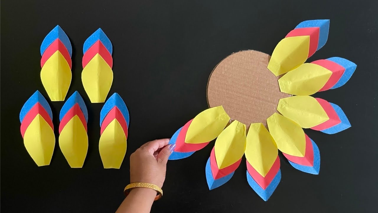 Beautiful Wall Hanging Craft / Paper Craft For Home Decoration /Easy Paper Flower Wall Hanging / DIY