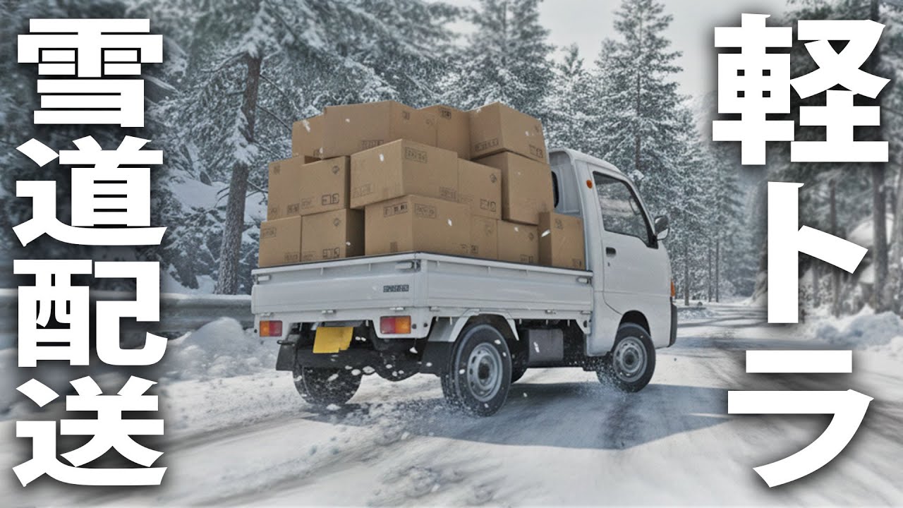 危険な雪道を軽トラで走りながら荷物配送！最新オープンワールドゲームの先行プレイ【 Easy Delivery Co. 】