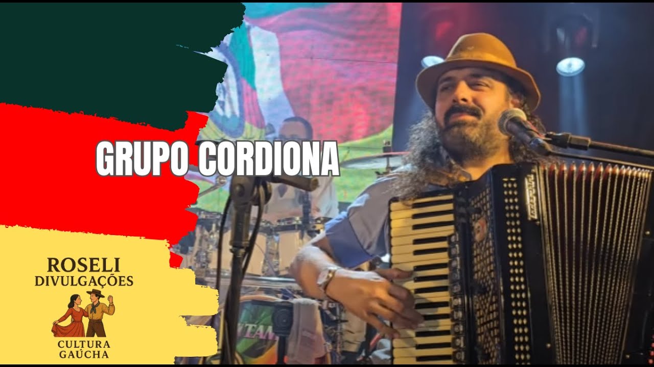SEGUNDA ATRAÇÃO A SUBIR AO PALCO DA SOC. GAUCHA DE LOMBA GRANDE EM NOVO HAMBURGO...GRUPO CORDIONA...