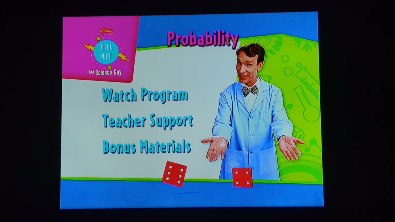 Bill Nye, the Science Guy: Probability 2004 DVD Menu Walkthrough
