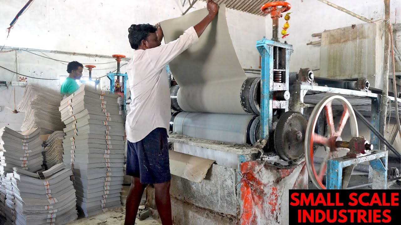Fascinating Waste PAPER Recycling Process | How Paper Recycling Works video / Small Scale Industries
