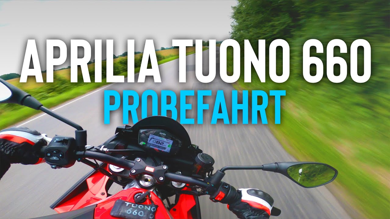 APRILIA TUONO 660 Probefahrt inkl. 0-100 Test, Sound