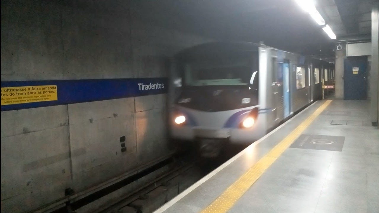 Metrô SP | trecho completo da Estação Tiradentes da Linha 1-Azul até Tucuruvi no trem frota L (L40)