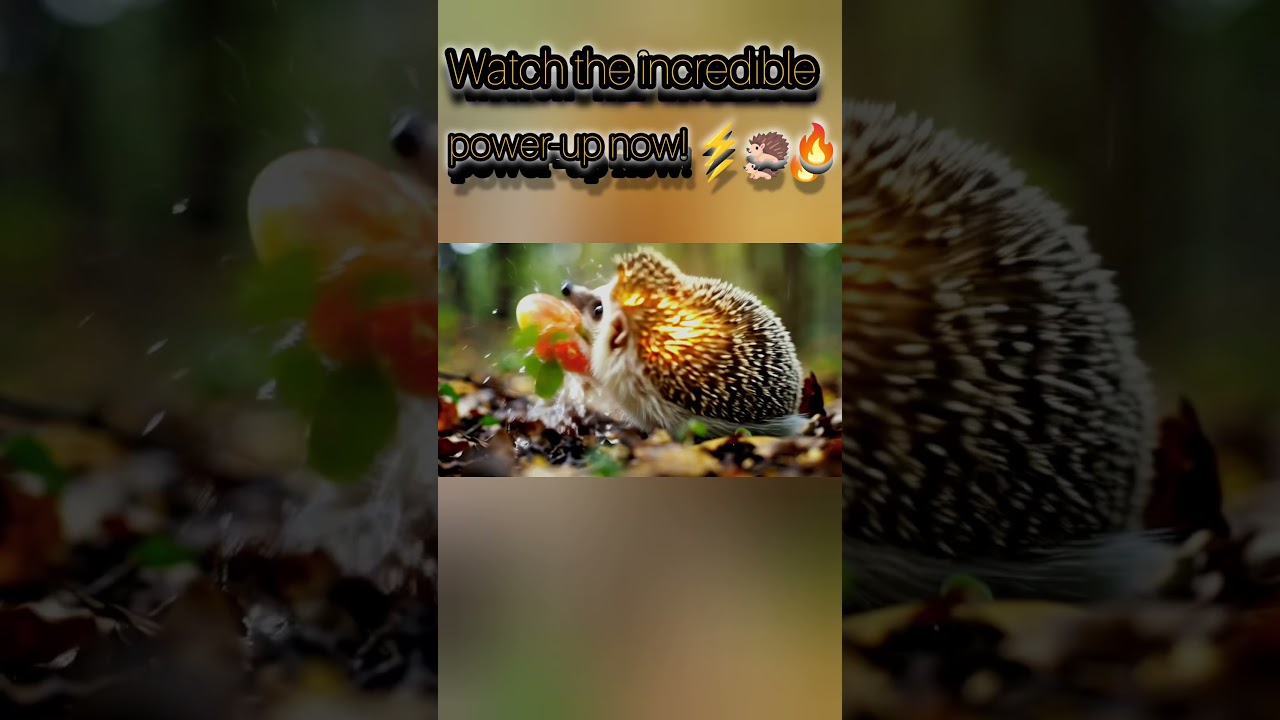Nature Never Showed You THIS Side of a Hedgehog 🦔⚠️#aianimation #music #calmdown #wildlife#funny