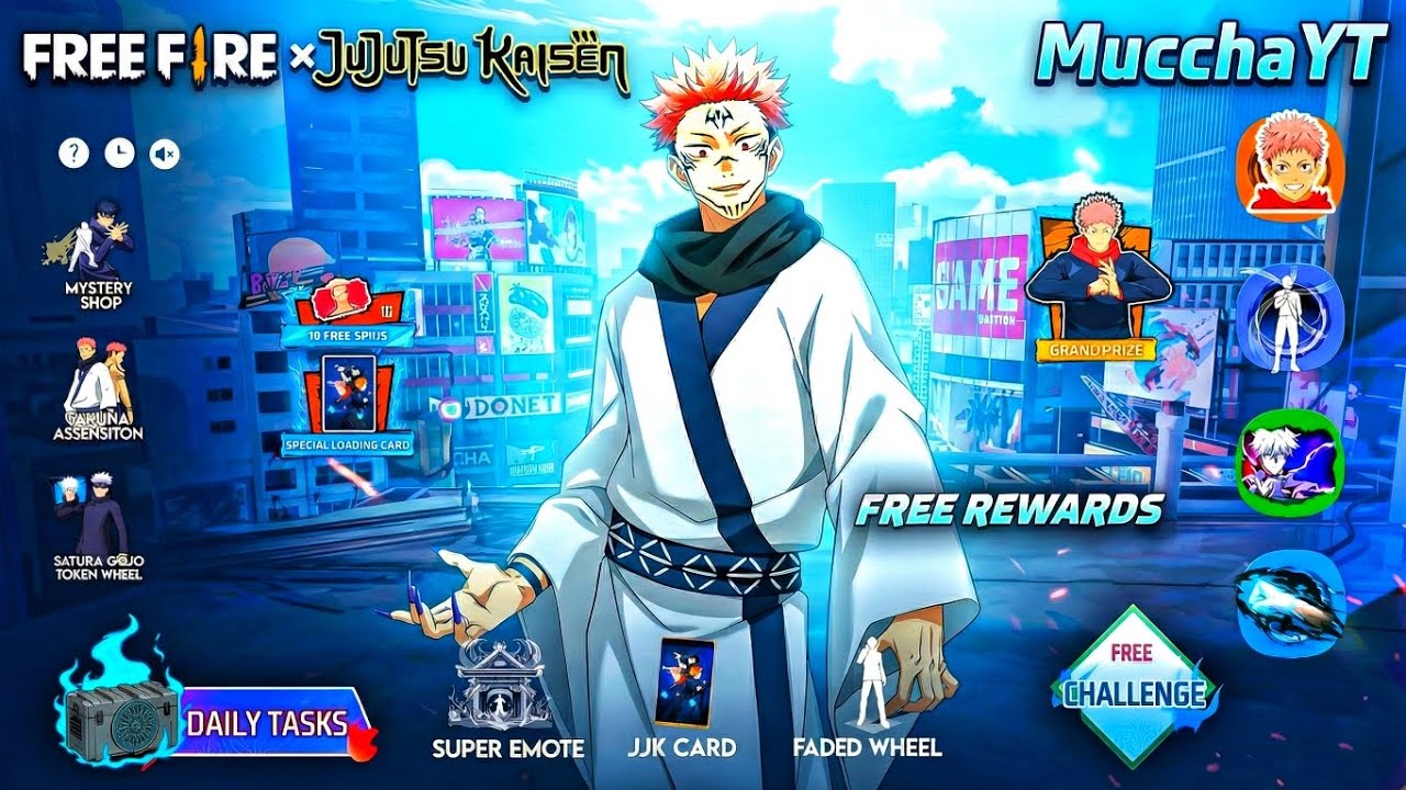 Jujutsu Kaisen Event Free Rewards 😱🔥 #freefire #ff #mucchayt 