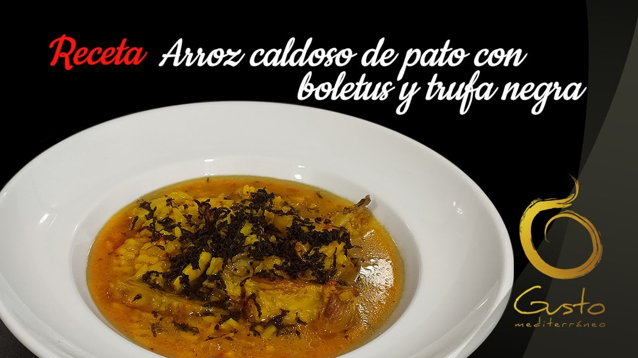 Arroz Caldoso de Pato con Boletus y Trufa Negra
